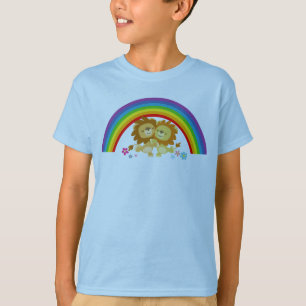 Rainbow Tango-Niedlicher Cartoon Löwen Kinder T -  T-Shirt