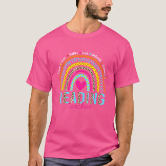 Rainbow Teach Liebe Inspirierte Reading Specialist T-Shirt