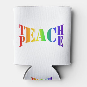 Rainbow Teach Peace Dosenkühler