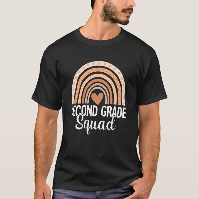 Rainbow-Teacher der zweiten Klasse T-Shirt (Vorderseite)