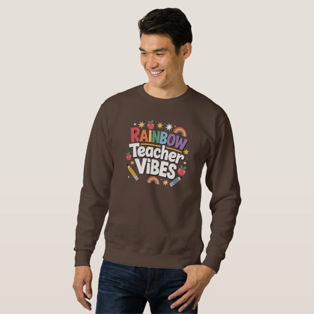 Rainbow Teacher Sweatshirt (Vorne ganz)