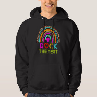Rainbow Teacher Testing Day Hoodie
