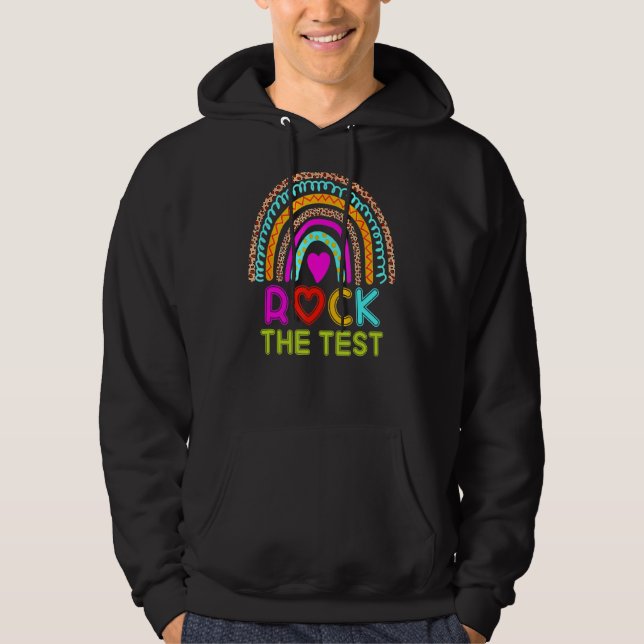Rainbow Teacher Testing Day Hoodie (Vorderseite)