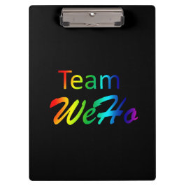 Rainbow Team WeHo Klemmbrett