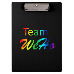 Rainbow Team WeHo Klemmbrett