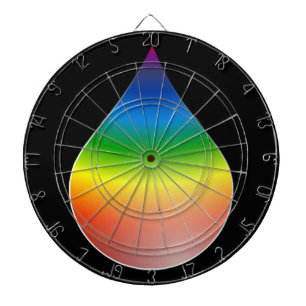 RAINBOW-TEARDROP DARTSCHEIBE