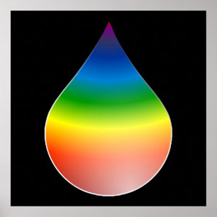 RAINBOW-TEARDROP POSTER