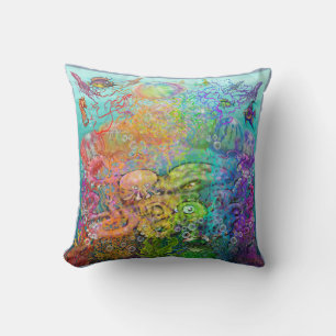 Rainbow Tentacles Kissen