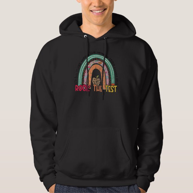 Rainbow-Testtag-Lehrer Hoodie (Vorderseite)