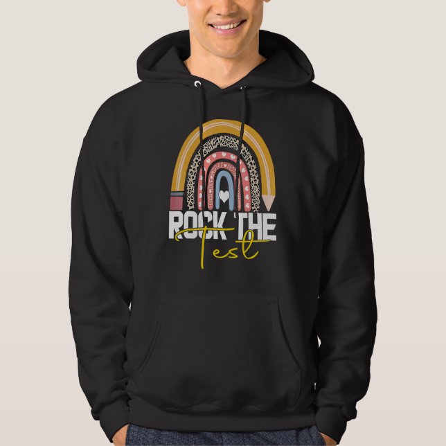 Rainbow-Testtag-Lehrer Hoodie (Vorderseite)