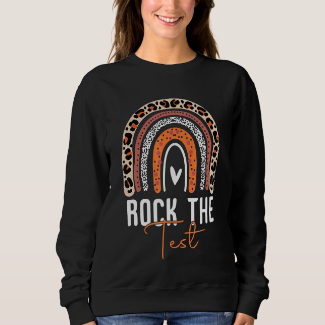 Rainbow-Testtag-Lehrer Sweatshirt (Vorderseite)