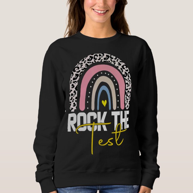 Rainbow-Testtag-Lehrer Sweatshirt (Vorderseite)
