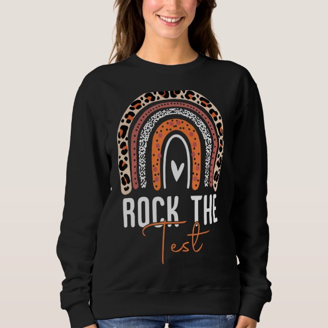 Rainbow-Testtag-Lehrer Sweatshirt (Vorderseite)