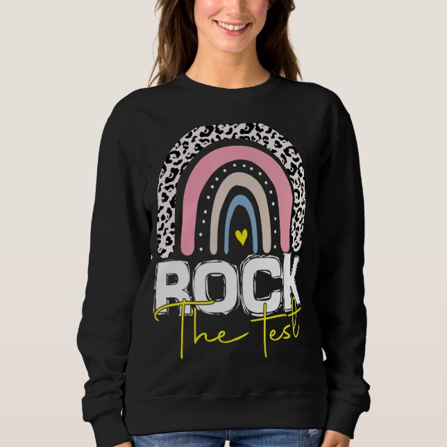 Rainbow-Testtag-Lehrer Sweatshirt (Vorderseite)