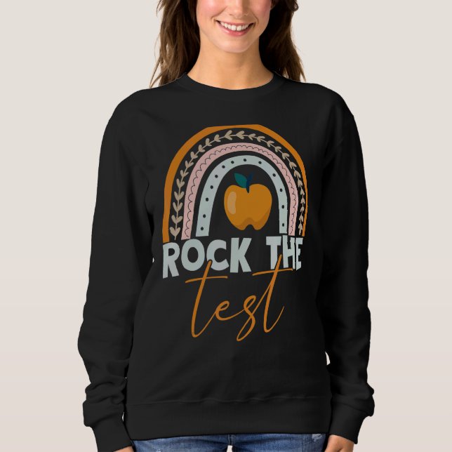Rainbow-Testtag-Lehrer Sweatshirt (Vorderseite)