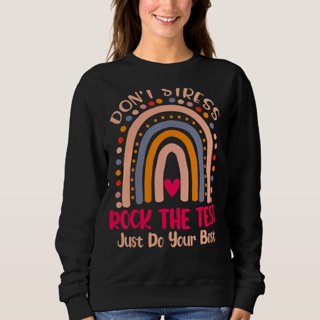 Rainbow-Testtag-Lehrer Sweatshirt (Vorderseite)