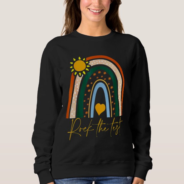Rainbow-Testtag-Lehrer Sweatshirt (Vorderseite)