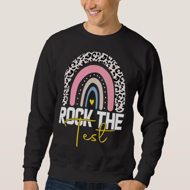 Rainbow-Testtag-Lehrer Sweatshirt (Vorderseite)