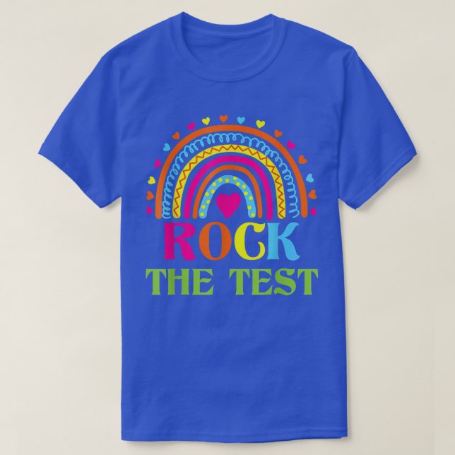 Rainbow-Testtag-Lehrer T-Shirt (Design vorne)