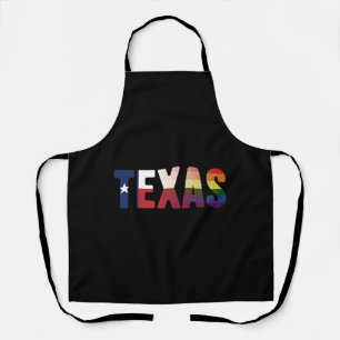 Rainbow Texas Flag Design für stolze LGBT Texan Schürze