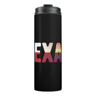 Rainbow Texas Flag Design für stolze LGBT Texan Thermosbecher