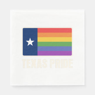 Rainbow Texas Flag Design für stolze LGBT+ Texaner Serviette