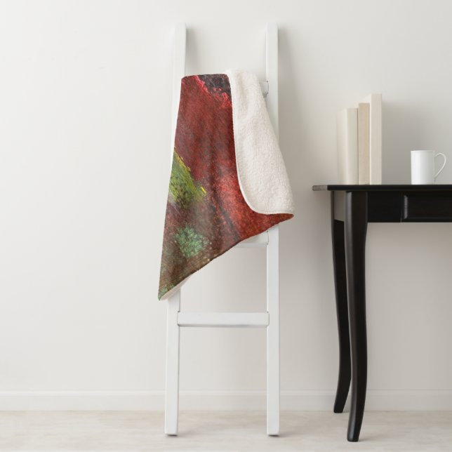 Rainbow Textural Abstrakt Sherpadecke (Beispiel)