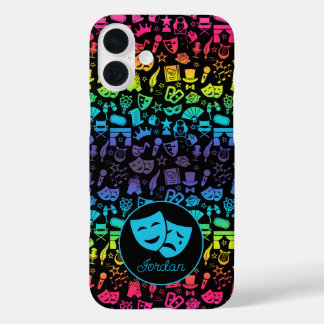 Rainbow Theater Lover iPhone 16 Plus Fall Hülle