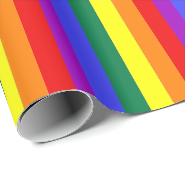 Rainbow Themed Gay Pride Colorful Geschenkpapier (Rolleneckpunkt)