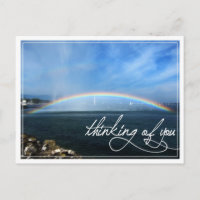 Rainbow Thinking You Postcard