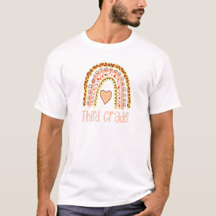 Rainbow Third Grade Teacher Zurück zu Schulmädchen T-Shirt