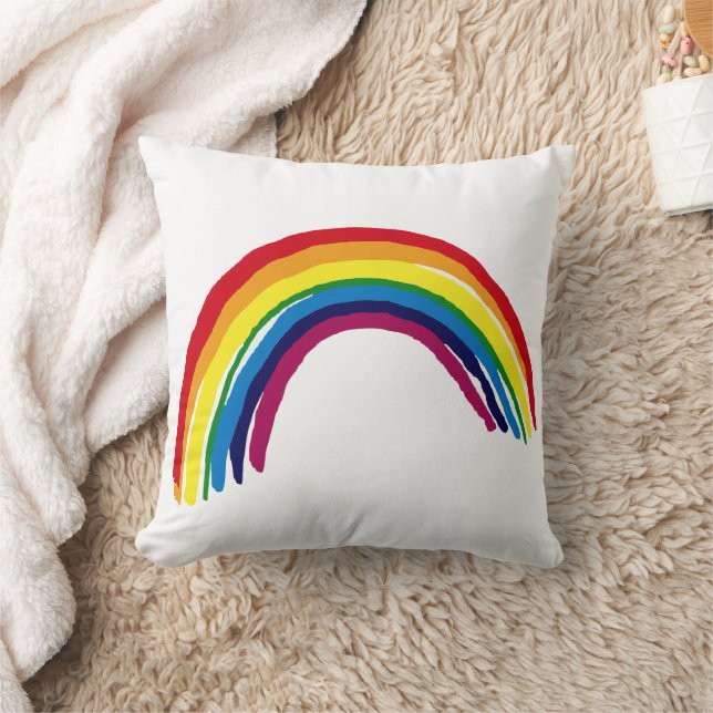 RAINBOW THROW PILLOW KISSEN (Decke)