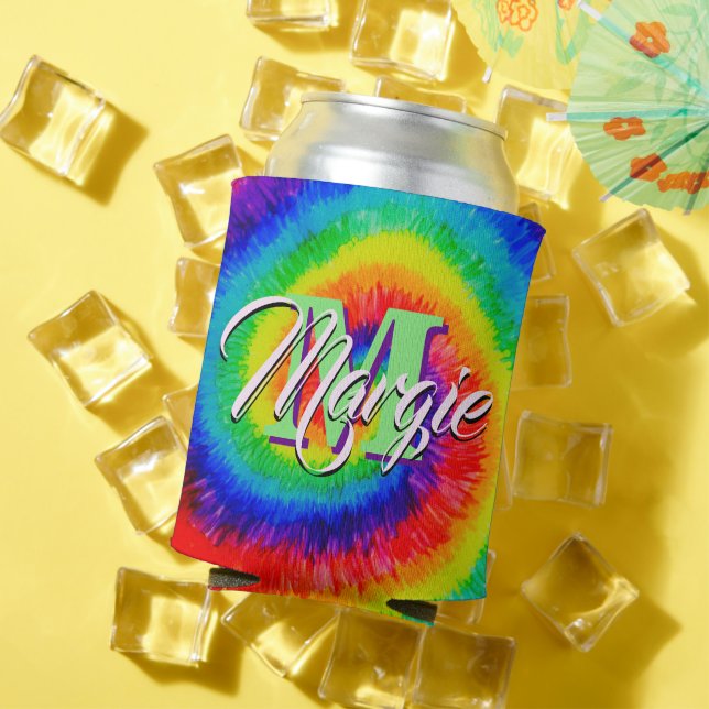 Rainbow Tie-Dye Alcohol Ink Dosenkühler (In Situ Sommer)