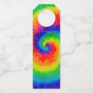 Rainbow Tie-Dye Alcohol Ink Flaschenanhänger