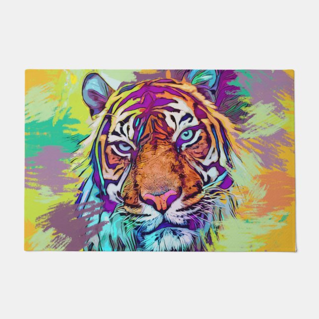 Rainbow tiger Door Mat Fußmatte (Vorderseite)