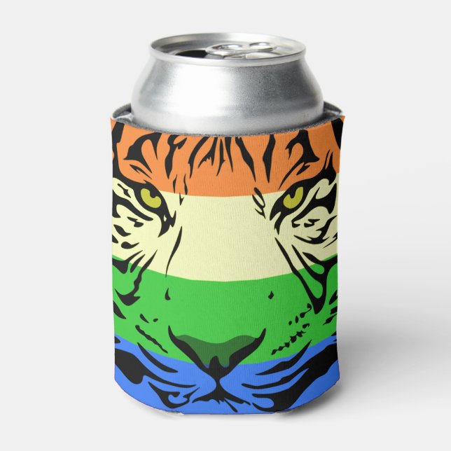 Rainbow Tiger Dosenkühler (Kanne Vorderseite)