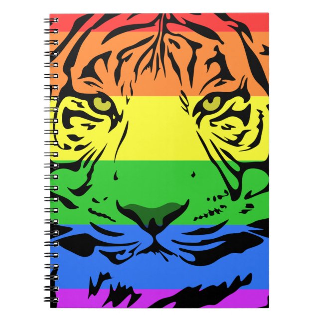 Rainbow Tiger Notizblock (Vorderseite)