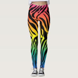 Rainbow-Tiger-Skins Leggings