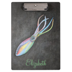 Rainbow Tintenfisch Clipboard Klemmbrett