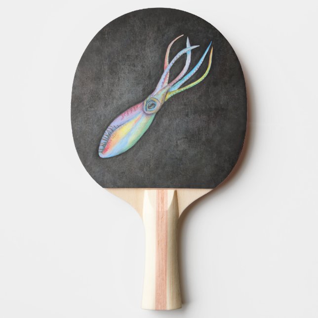 Rainbow Tintenfisch Ping Pong Paddle Tischtennis Schläger (Vorderseite)