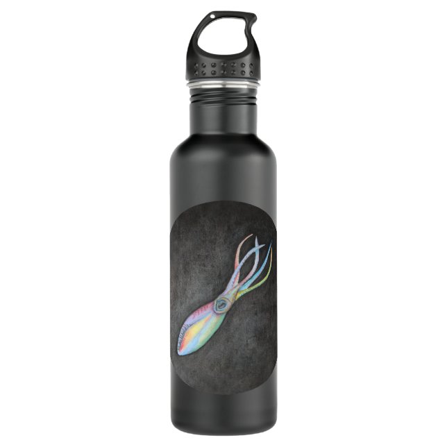 Rainbow Tintenfisch Wasser Flasche Edelstahlflasche (Vorderseite)