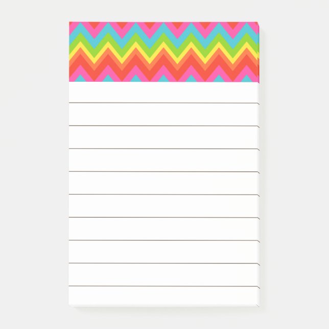 Rainbow to Do List Post It Notes Post-it Klebezettel (Vorderseite)