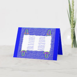 Rainbow Torah Bar mitzvah bat mitzvah Karte
