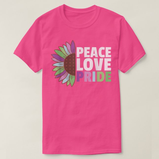 Rainbow Toric Flag Pride Lgbtq Sunflower  T-Shirt (Design vorne)