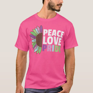 Rainbow Toric Flag Pride Lgbtq Sunflower T-Shirt