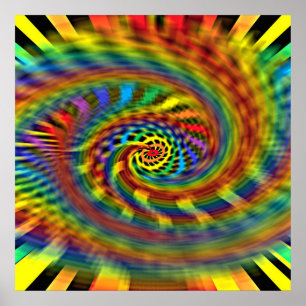 Rainbow Tornado Poster