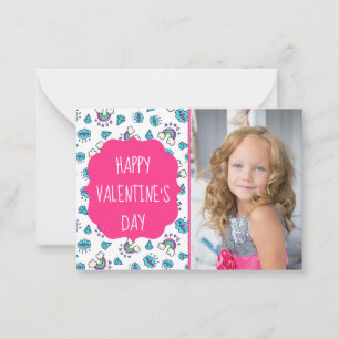 Rainbow Toss Valentinstag Custom Foto Cards Mitteilungskarte