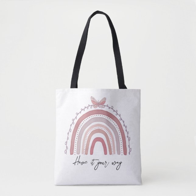 Rainbow Tote Bag, Schulter-Tasche (Vorderseite)
