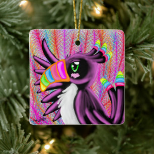 RAINBOW-TOUCAN FÜR KINDER KERAMIKORNAMENT