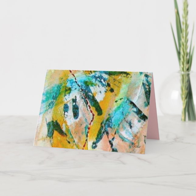 Rainbow Tracks Grußkarte von Janz Karte (Vorderseite)